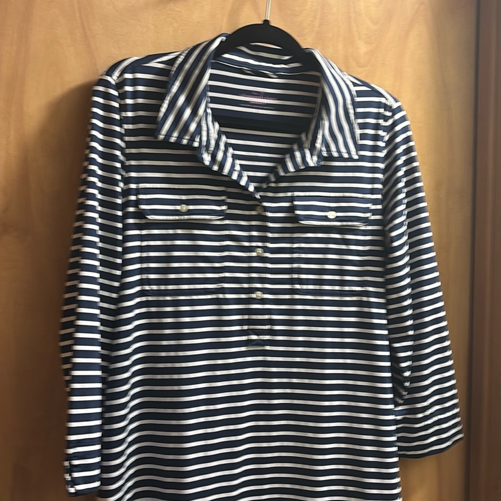 Vineyard Vines Striped Lightweight Sankaty Margo Shirt Dress